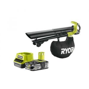 Souffleur aspiro-broyeur Ryobi ONE+ 18V - Batterie fournie - Sur batterie