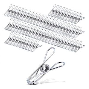 70pcs Pince a Linge Inox Multi-Usages Pinces à Linge Solide Antirouille Epingle a Linge Pour Les VêTements Cordes à Lingewj