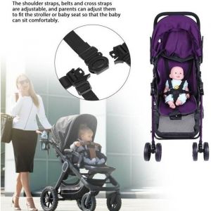 VINGVO ceinture de sécurité pour poussette Harnais de siège de bébé universel Ceinture Poussette Enfants Poussette Rotative