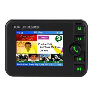 Tbest radio portable FM Radio DAB de voiture LCD couleur 2.4in 170-240 MHz DAB / 87.5-108 MHz Radio DAB numérique de voiture FM