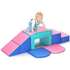 TTLIFE Jouets descalade 6 Briques Mousse Blocs de Construction Jouets éducatifs Parcours motricité bébé Mousse Jeu Construction