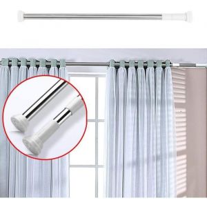 Tringle Rideau Douche sans Percage 50-80 cm Tringle Extensible pour Rideau de Douche de Douche Tige Barre tlscopique LANCE-RIDEAU