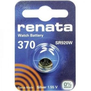 PILE BOUTON 370 OXYDE DARGENT 1.55 V 40 MAH RENATA 370.CU MF
