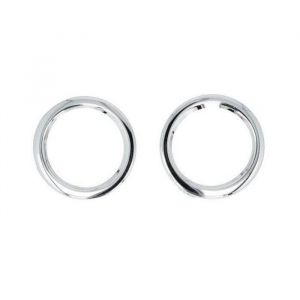 Enjoliveurs anti-brouillards avant chrom&eacute;s kit Renault Twingo 2 phase 2 2012-2014