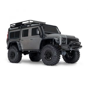 TRAXXAS VOITURE RADIOCOMMANDE TRX-4 LAND ROVER DEFENDER CLIPLESS 1/10 GRIS SANS ACCUS NI CHARGEUR 82256-4-SLVR