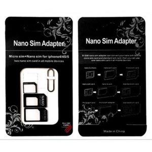 Adaptateur de carte SIM 3 en 1 pour IPHONE 13 Mini Micro-SIM Nano-SIM Universel