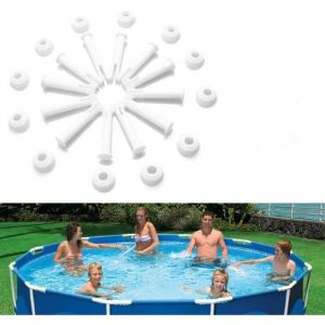 Joints pour Intex - Goupilles en plastique pour piscines à cadre métallique rond (12 pièces)