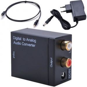 audio convertisseur  adaptateur UE Optique Num&eacute;rique Coaxial Signal analogique RCA