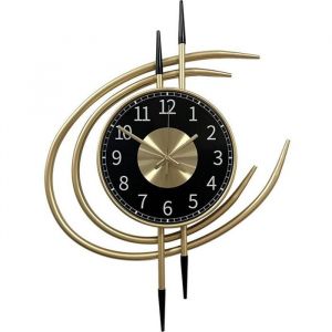 Grande Horloge Dor&eacute; Design Moderne XXL 54CM Horloge Murale Geante Silencieuse sans Tic Tac Pendules Murales Original Salon M&eacute;ta