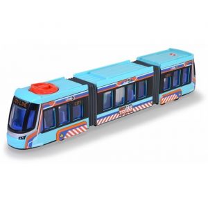 Tramway roues libres portes ouvrantes 415 cm - Transport City Train de ville - Vehicule miniature - Set Jouet Garcon + carte