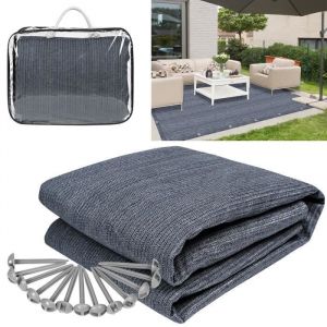 XMTECH Tapis de Camping 250x500cm Tapis de sol pour caravane camping-car B&acirc;ches de Sol avec Clous moulus et sac de transport