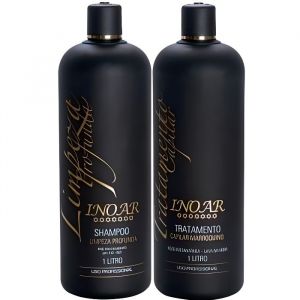 Lissage Br&eacute;silien Inoar Marroquino - INOAR - Kit lissage sp&eacute;cial cheveux cr&eacute;pus - 1 l - Cr&egrave;me