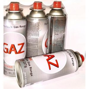 Lot de 8 - Cartouche de Gaz - 227g - Normes Européens - pour Chalumeau Réchaud