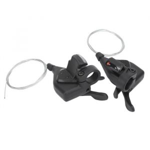 VINGVO Manette de vitesse de v&eacute;lo VTT 3x8 vitesses D&eacute;railleurs de levier de vitesse de v&eacute;lo vtt 3x8 vitesses en aluminium pliant