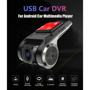 USB Dash Cam ADAS Voiture DVR Dashcam DVR Enregistreur Vid&eacute;o HD 720P pour Autoradio Android + Carte TF 32 Go