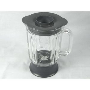 R&eacute;cipient blender en verre pour robots Kenwood FPM260/265/270 - Gris