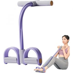 Appareil dentra&icirc;nement abdominal - 6 tubes - Appareil pour abdominaux - Musculation - Entra&icirc;neur abdominal &eacute;lastique - Rouleau