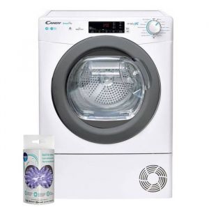 Sèche-linge frontal condensation 10kg 15 programmes connecté CANDY - Blanc