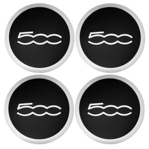 Moyeux de roueCouvercle cache-moyeu avec embl&egrave;me pour Fiat Abarth couvercle anti-poussi&egrave;re insigne de - Type Stickers-500