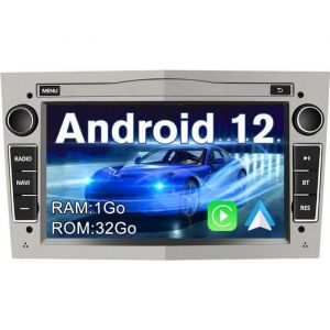 AWESAFE Autoradio Android 12 pour Opel Corsa Vivaro Antara Vectra Sigum Combo Zafira Astra Meriva,7‘’ HD Carplay Android Auto WiFi