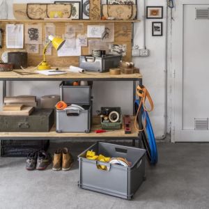 Curver Bo&icirc;te de rangement Unibox XL 60 L Gris 443868