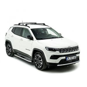 TURTLE BARRES DE TOIT AIR-2 JEEP COMPASS MP/552 2017 2018 2019 2020 2021 2022 2023 2024 (SUV) Noir