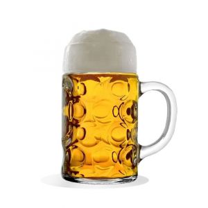 Chope de bière - ISAR - Lot de 6 - 1 litre - Matériaux de qualité supérieure - Compatible lave-vaisselle