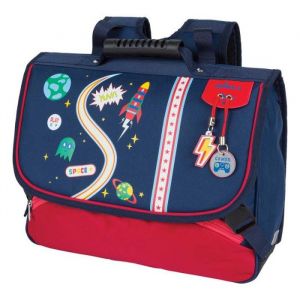 Cartable scolaire - Oobans - Cartable garçon 35cm Cosmic Player - GS CP - Bleu marine / rouge