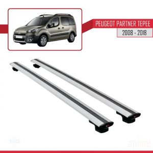 Barres de toit - Peugeot - Partner Tepee - Modèle BASIC - Aluminium - Gris