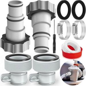 Adaptateur tuyau piscine 32-38mm raccord pompe compatible Intex