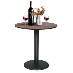B.LIVEM Table Haute Ronde Table de Bistrot Table de Bar Mange-Debout Style Intemporel pour Salon Cuisine Salle &agrave; Manger 70 x 75 cm