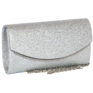 Pochette cérémonie-Nyls Création-Pochette Argent Femme Mariage Sac Soiree Minaudiere Classe Heiky - Gris