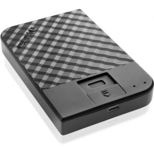 Disque dur externe - Verbatim - 53651 - 2000 Go - USB 3.0 - Sécurisé par empreinte digitale