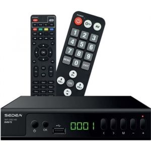 R&eacute;cepteur TNT HD DVB-T2 - SEDEA - SNT-2002-HD - 2 t&eacute;l&eacute;commandes - HDMI - Compatible DVB-T2