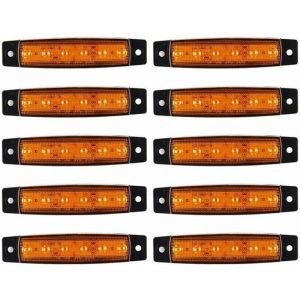 Feux de Position Camion 10PCS LED Feux De Signalisation Latéraux Feux de Gabarit Latéraux DC 12V LED Feux De Position CôTé Lampe