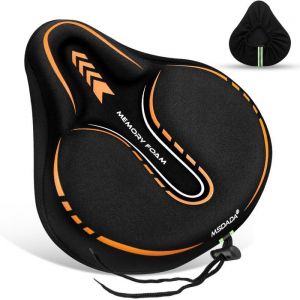 Housse de Selle de Vélo Rembourrée en Gel Mousse Extra Douce Large Housse de Selle Pour VTT Vélo Dappartement Vélo