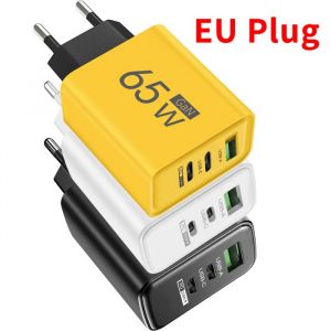 Chargeur GaN Total 65W USB Type C PD Charge rapide adaptateur mural universel pour téléphone portable pour Iphone Xiaomi