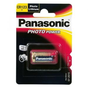 PILE CR123A 123 16340 2-3A CR17345 CR17355 DL123 PANASONIC id&eacute;al pour les appareils photo