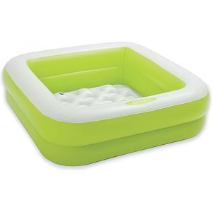 Intex - 57100NPB - Baignoire de douche gonflable verte pour bebe 85x85x23cm