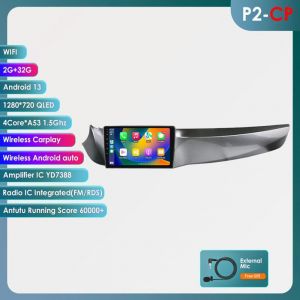 2+32G Autoradio Android 12 pour Alfa Romeo Giulietta 2010-2014 avec 9 pouces Carplay GPS WiFi USB Bluetooth Android Auto