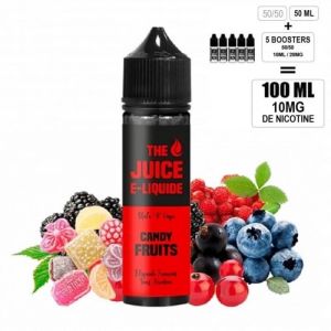 E-LIQUIDE DIY dosé en 10MG de nicotine - contenance 100ML - LABORATOIRE : THE JUICE - AROME : CANDY FRUITS