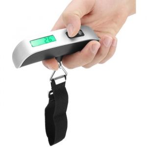 Balance Numérique Portable - Hztyyier - Max 50Kg - LCD Rétro-éclairage - Peson de Voyage