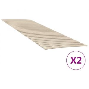 Sommier à lattes - MOTHINESSTO - YY11584 - 48 lattes en bois - 80x200 cm - Pliable