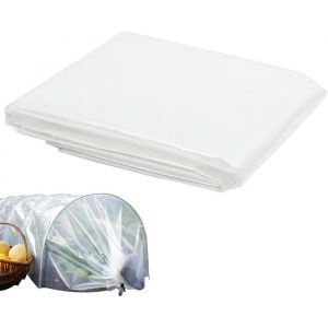 2 m x 3 m B&acirc;che en plastique pour serres de jardin blanche convient pour la protection des serres de l&eacute;gumes de jardin