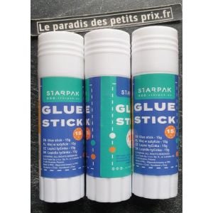 Colle en stick 15 g . 3 tubes de colle en stick  soit 45 g de colle