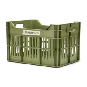 Urban Proof Caisse à vélo Click 30 litres Plastique recyclé Vert olive