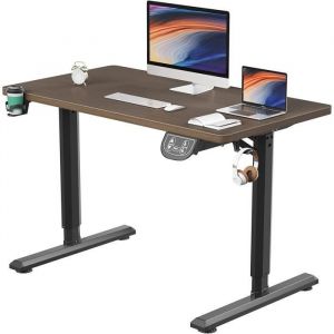 Bureau élévateur électrique DRIPEX 110x60 cm - Plateau de Jeu relevable - Fibre de Carbone