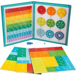 Jeu &eacute;ducatif - Livre de fractions magn&eacute;tiques - Multicolore - A partir de 6 ans - Int&eacute;rieur - Mixte