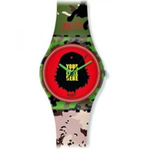 Montre Femme - Swatch - GB251 - Bracelet Plastique - Couleur Rouge - Mouvement Quartz