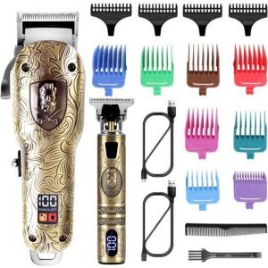 Tondeuse Cheveux - Surker - Professionnelle - Sans Fil - 12 Peignes - Mixte